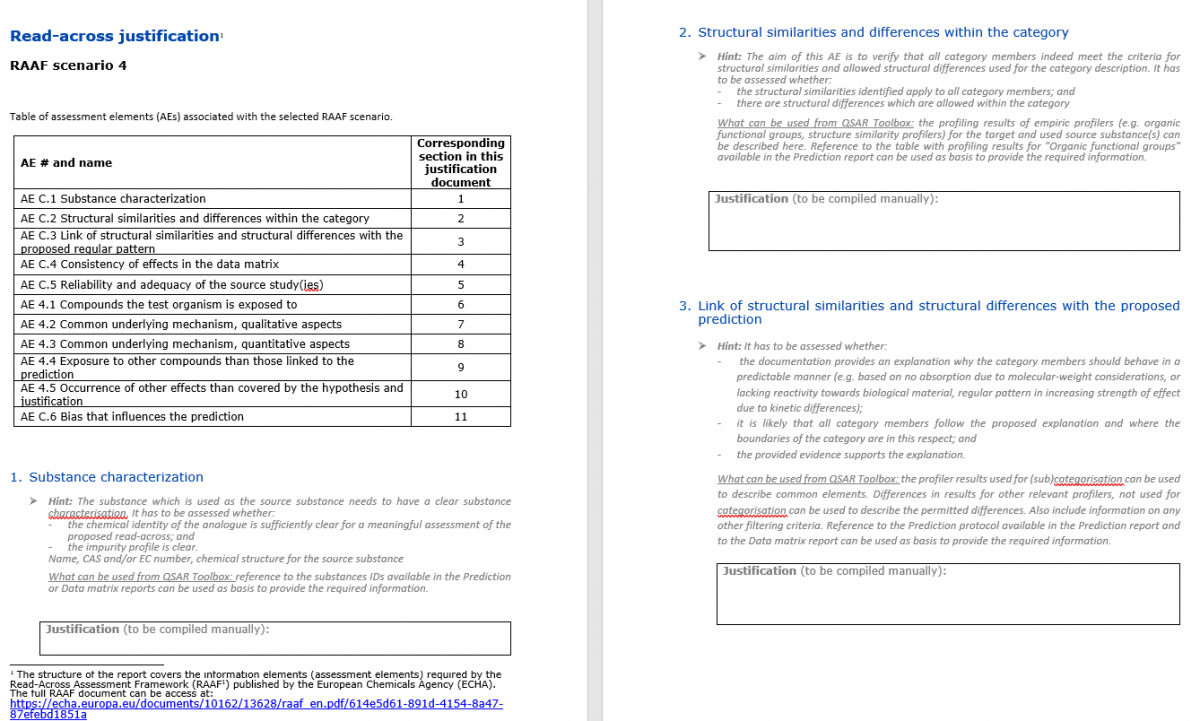 Csar Form.pdf Reporting ⬣ QSAR Toolbox